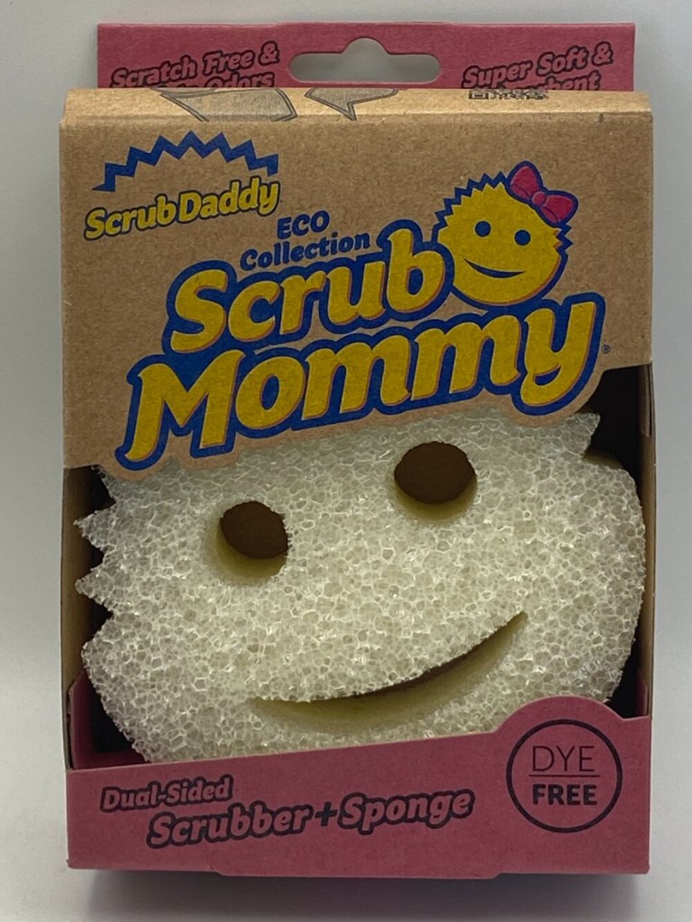 NIB Scrub Mommy Eco Collection Dye-Free Dual-Sided Scrubber + Sponge